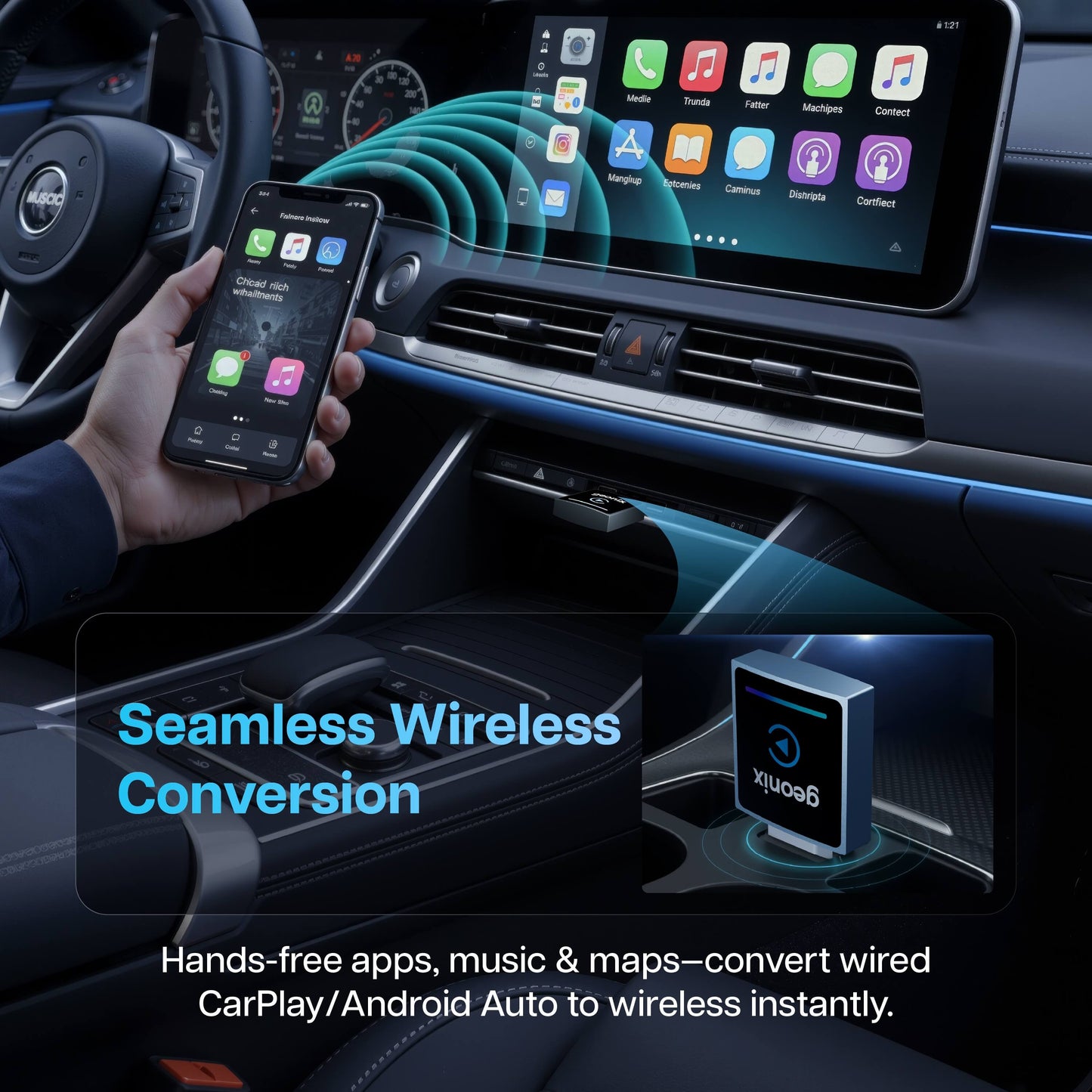 DashPlay 2-in-1 Wireless Car Receiver