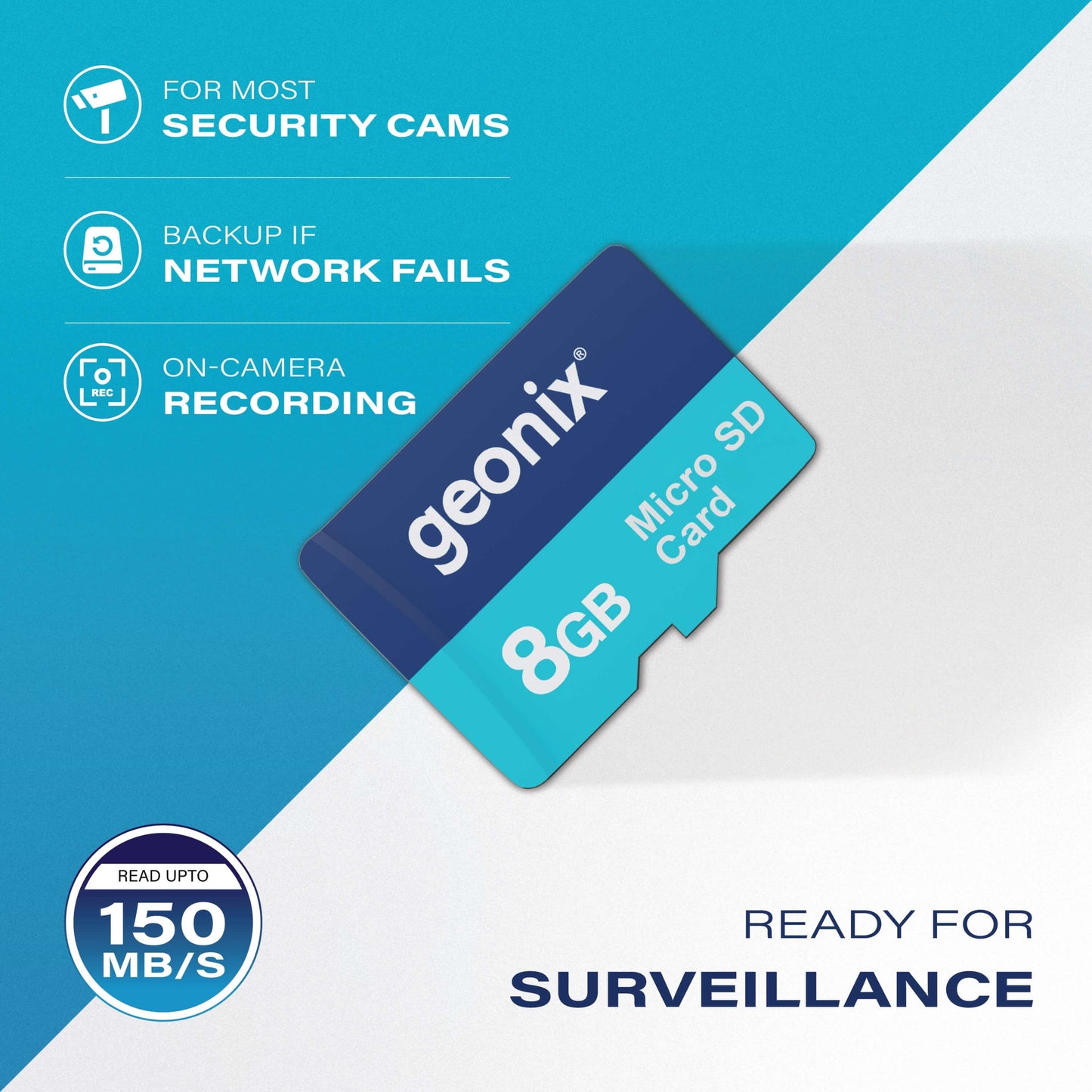 Geonix 8GB micro SD Memory Card